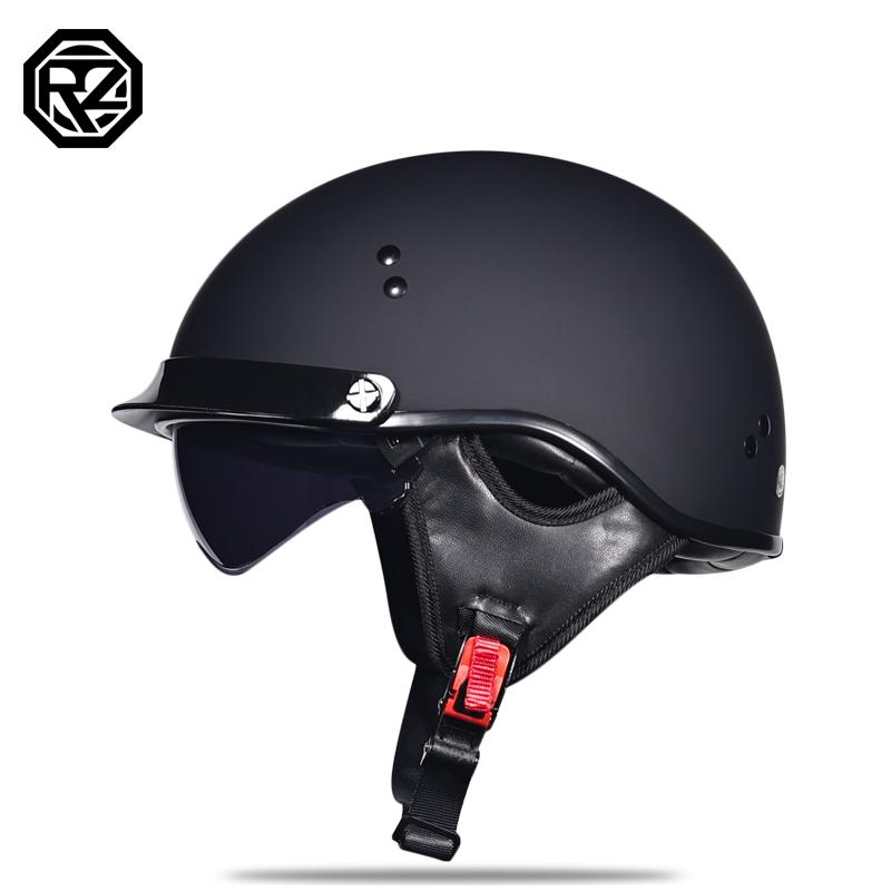 ORZ Motorcycle Helmet Retro German Classic Moto Helmet DOT Certification Capacete De Moto With HD Visors