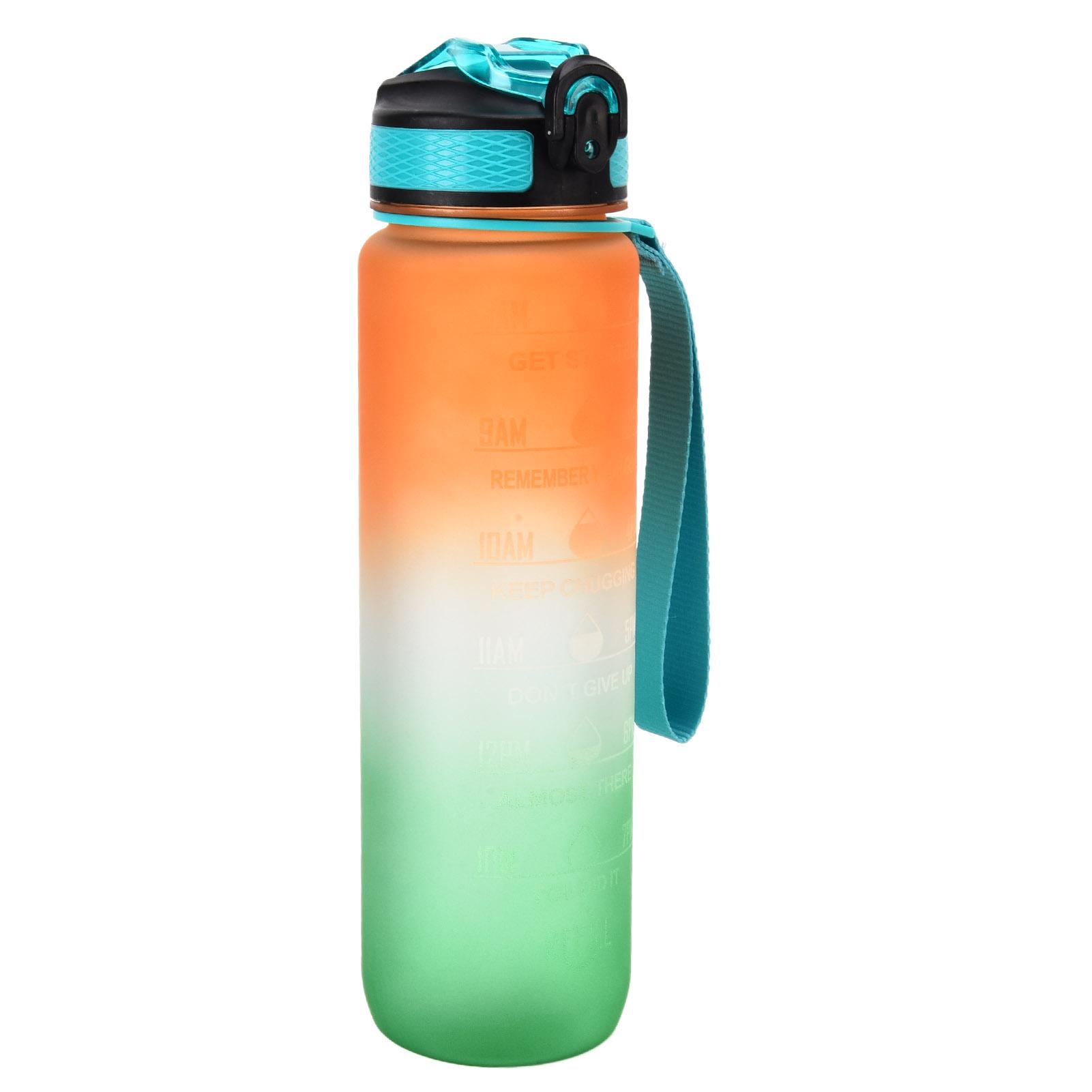 

Бутылка для воды 1000 мл Оранжевая матовая портативная бутылка для воды для спорта и активного отдыха