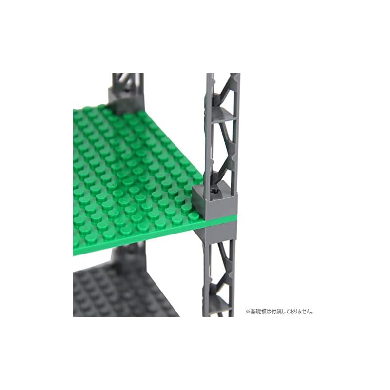 INIBUD Klasyczne Klocki, Kompatybilne z Płytami Bazowymi i Dachami, 24 Trójkątne Słupki