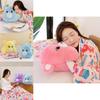 Adorable Animal Plush Bear Hand Warmer With Soft Blanket And Supportive Pillow Design