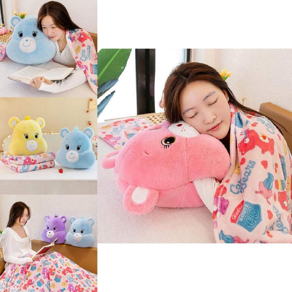 Adorable Animal Plush Bear Hand Warmer With Soft Blanket And Supportive Pillow Design