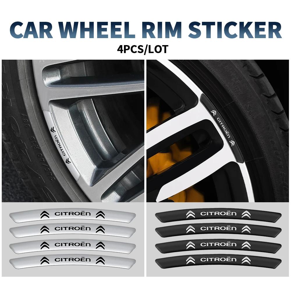 Hliníkové emblémy na auto Ráfky kol Samolepky Auto dekorace Pro Citroen Celysee C6 C3 C5 C1 C2 C4 Aircross Picasso Cactus Berlingo