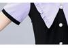 Stylish Slimming Plus Size Women's Mid-Length Summer Dress with Short Sleeves
