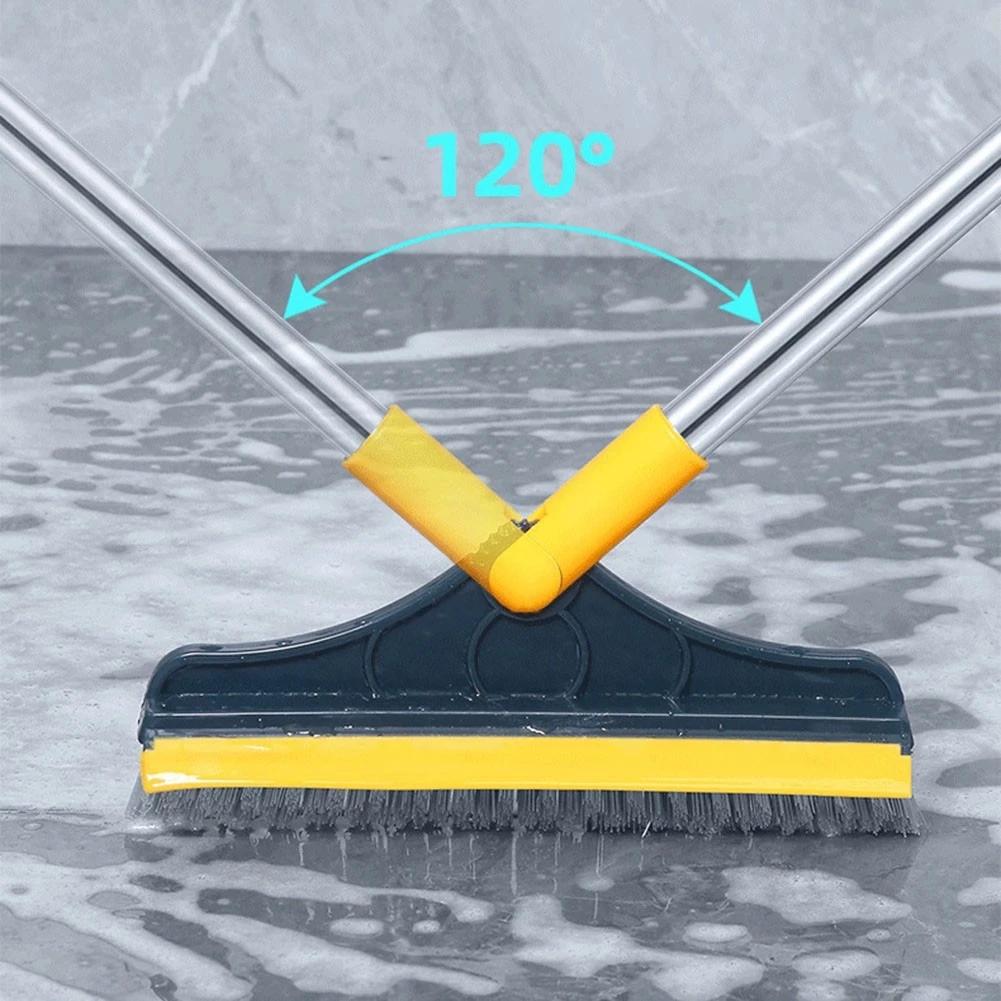 Bathroom Kitchen Crevice Floor Cleaning Brush Rotating Brushes Long Handle Stiff Broom Mop For Washing Window Toilet Floor Brush