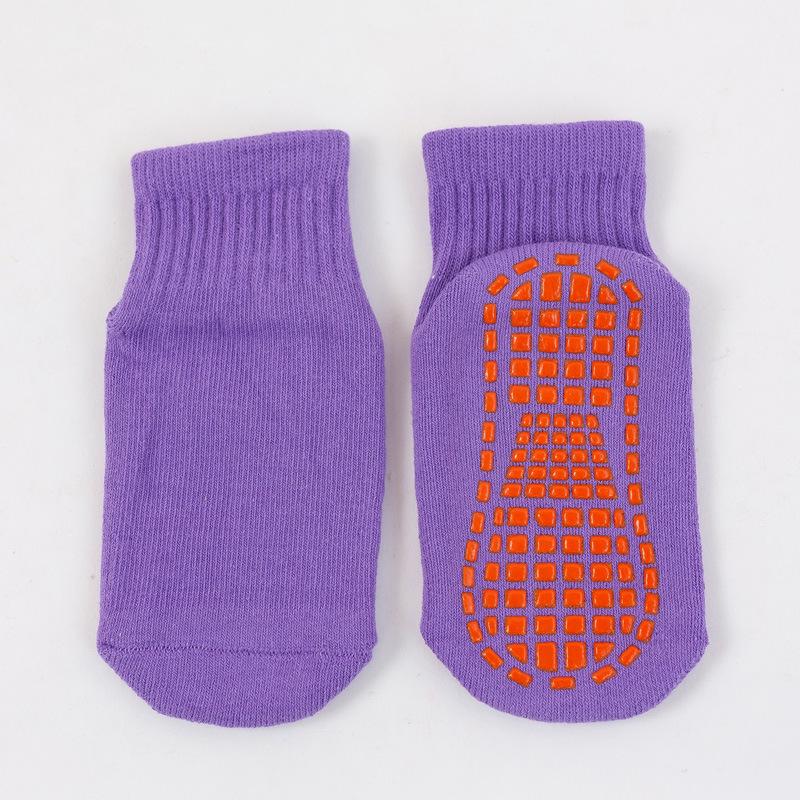 

Нековзкі дитячі та малюкові бавовняні шкарпетки для приміщень на холодну погоду Small Child (1-5 years, up to size 29) середній фіолетовий колір