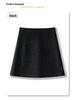 Women's Gray Sequined Midi Skirt - Spring 2025 High Waist Bodycon A-line