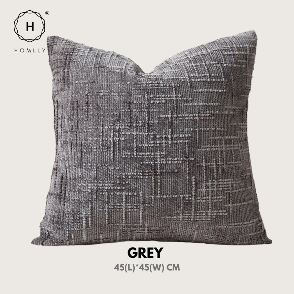 Homlly Fjord Textured Chenille Decorative Pillow Cushion Cover Case (45x45cm) X2PCS