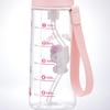 Skater Straw Clear Water for with Sanrio Hello Kitty PSHPO668145 Push-Button Bottle, 630ml, Children, Strap, Design,