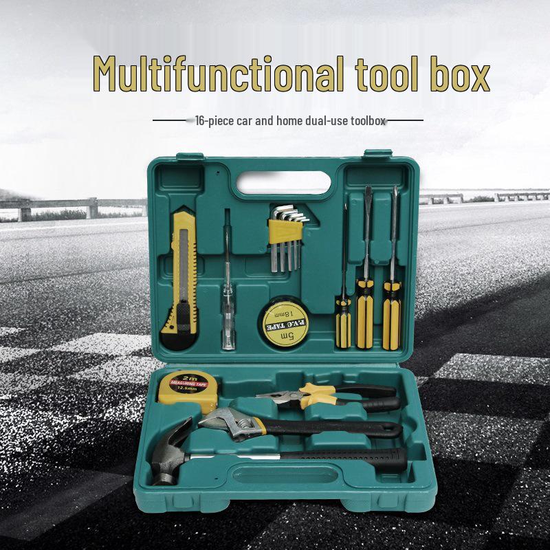 Yangwang Practical Car Home Tool Set: 8, 9, 12, 16-Piece Pliers, Wrench & Screwdriver Combo