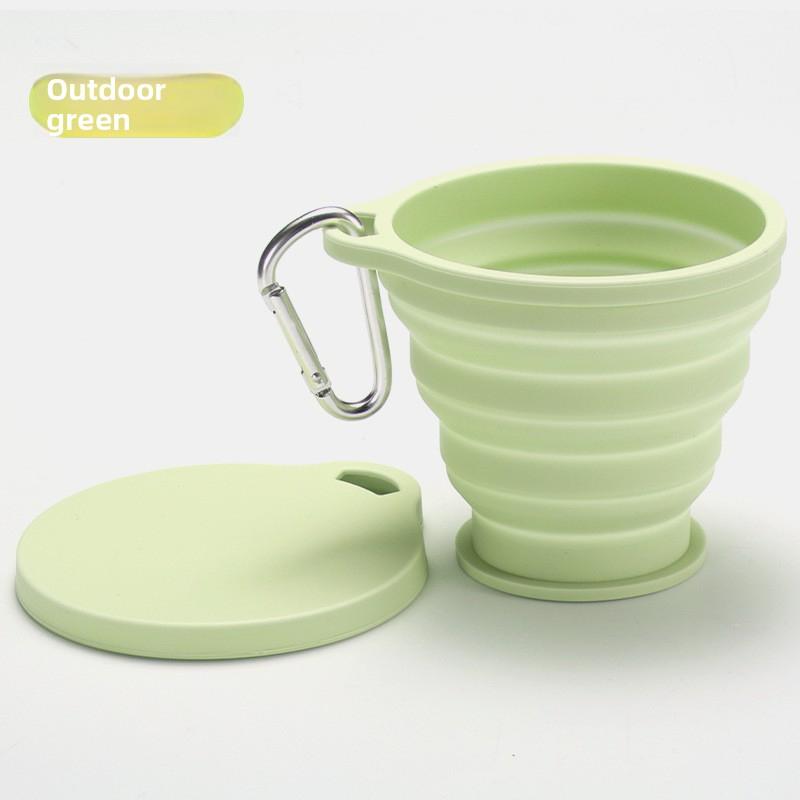 Silicone Collapsible Travel Cup, Foldable Camping Cup,Reusable Portable Drink Cup/Mug for Hiking, Outdoors, Travel