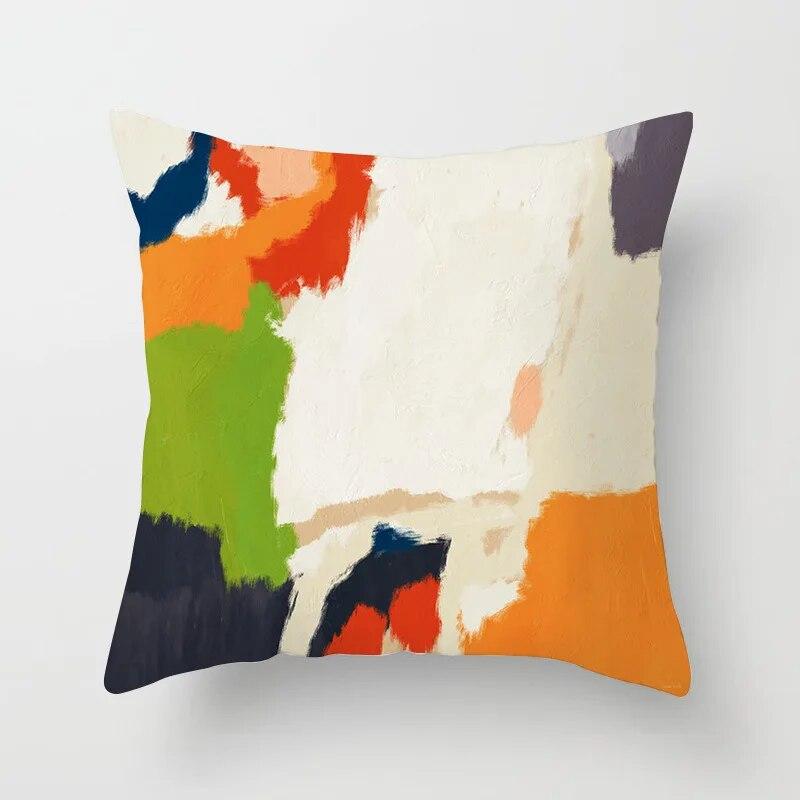 45x45cm Art Color Block Abstract Geometric Pillowcase Modern Street style Hippie Home Decor Sofa Chair cushion cover