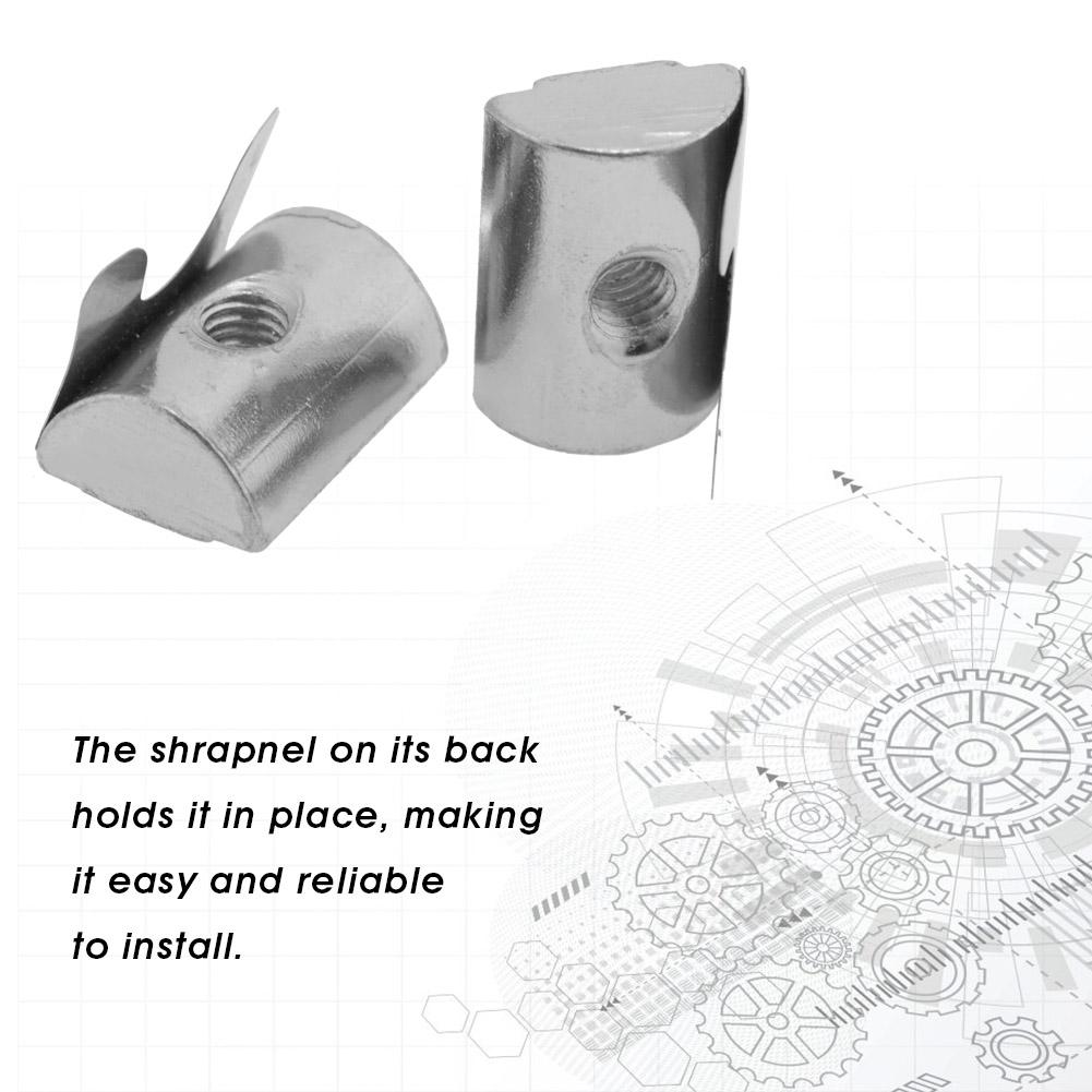 M8 Šrapnelová matice Blok Elastická matice Příslušenství pro hliníkové profily řady 40(M8 20 ks)