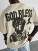 Summer New Men's T-shirt Summer Casual Overszied Fashion Comfortable Breathable Letter Pattern Printed Short Sleeve Tops