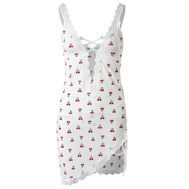 High-end new summer sexy suspender medium and long dress erotic underwear women's temptation mood homewear suit