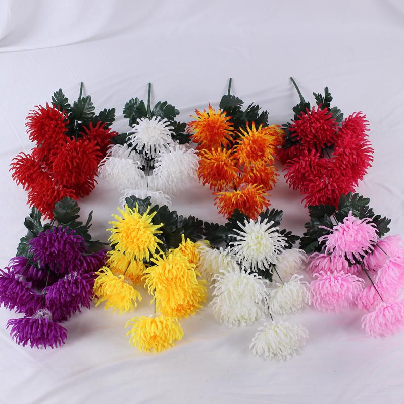 Immortal flower marigold, simulated flower, chrysanthemum sacrifice, 7 simulated marigold flowers, fake flowers, dragon claw chrysanthemums