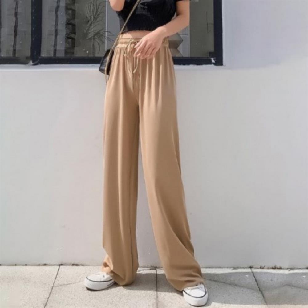 New ArrivalS Open Run Women S baSic String Ribbed looSe Fit pantS