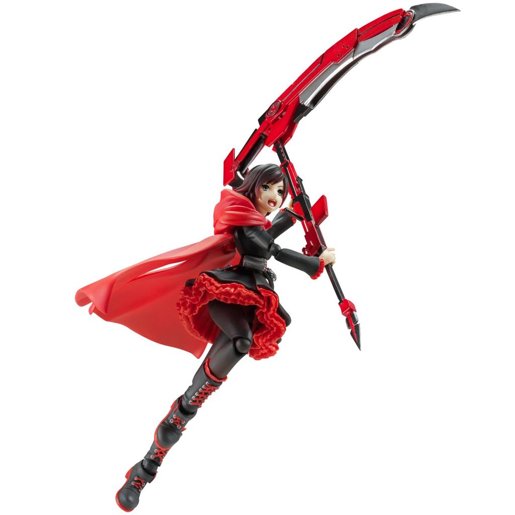 Super Action Statue RWBY PVC ABS Painted Movable Figure "Ruby Rose" &
