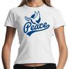 Peace Dove of Demo Politics Women Lady Girlie T-Shirt Mens Womens Tees Top