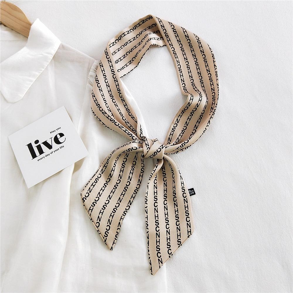 New Scarves Silk Scarves Women'S Spring And Autumn Season Long Decorative Professional Scarves Summer Thin Styles Paired With Shirts Stylish