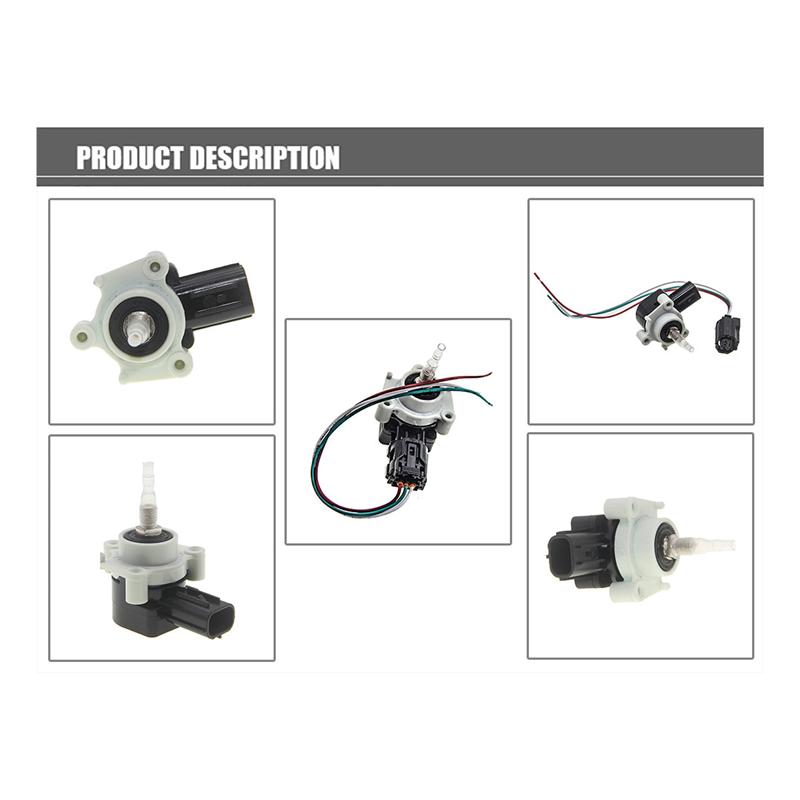 Front&Rear 33136-SWA-003 33146-SWA-003 Car Body Height Level Sensor For Honda CR-V 2007-2011 With Plug Pigtail Connector Blackwhite