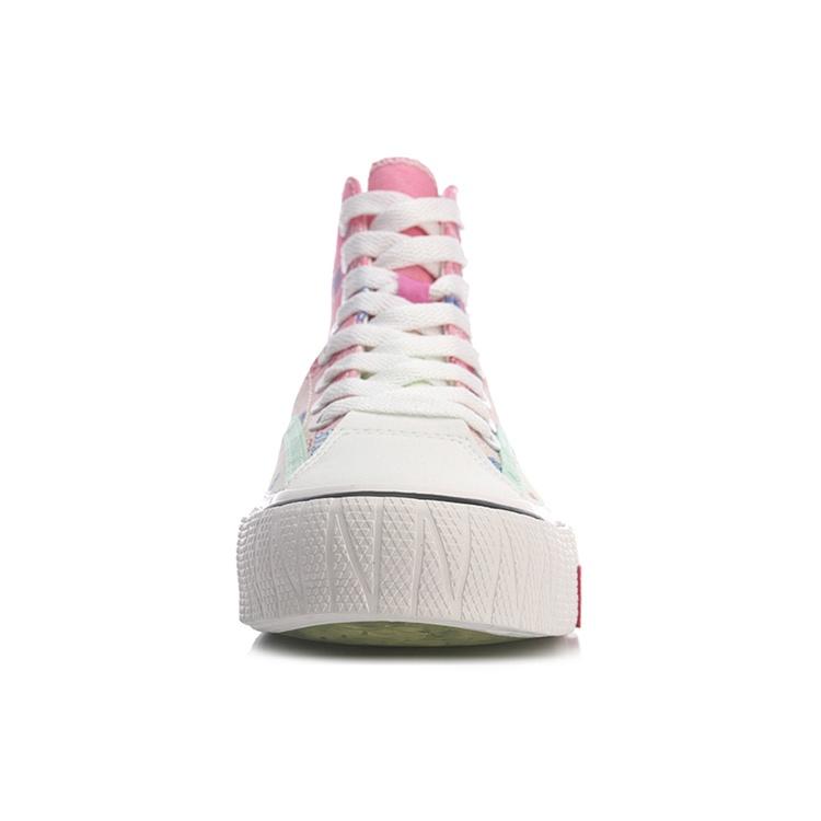 (WMNS) Li-Ning X LINE FRIENDS WeiWu Canvas Hi Shoes 'Pink White' Women's AGCQ594-2