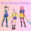 Kpop Demon Hunters Figure Anime Rumi Mira Zoi Character Decor Cartoon Anime Figure Model PVC Desk Ornaments Figurine Gift