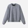Women's Fleece-Lined Grey Hoodie Set - Warm, Versatile, Casual Round Neck, Perfect for Autumn/Winter.