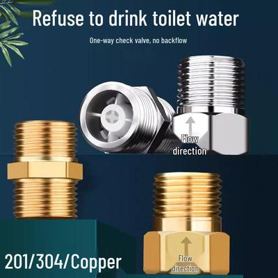 Banyo ve Su Isıtıcı için Tam Bakır Geri Akış Önleyici Tek Yönlü Tuvalet Çekvalfi