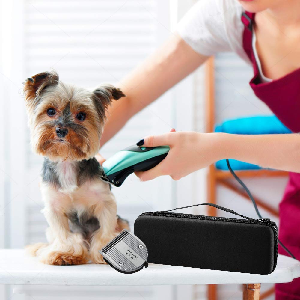 12 Slots Hair Clipper Blade Organizer Protective Bag EVA Storage Case for Barbers Hairdressers