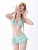 [1 Color] Bikini Swimsuit Three-piece Ins High-value French Sweet Girl Seaside Vacation Swimsuit