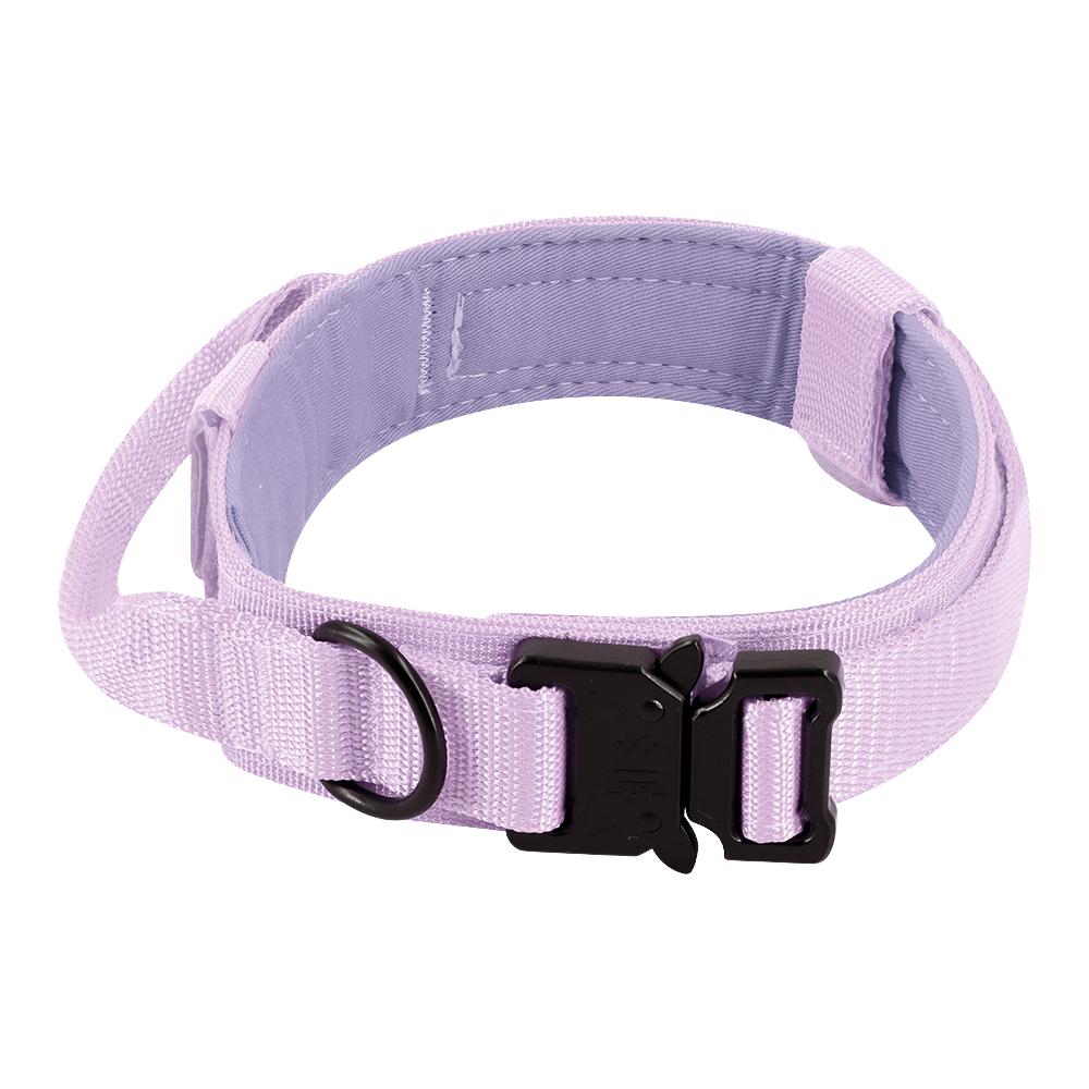 Tactical Dog Collar 7 Optional Colors Heavy Duty Metal D-ring Adjustable Military Training Collar For Medium Large Dog