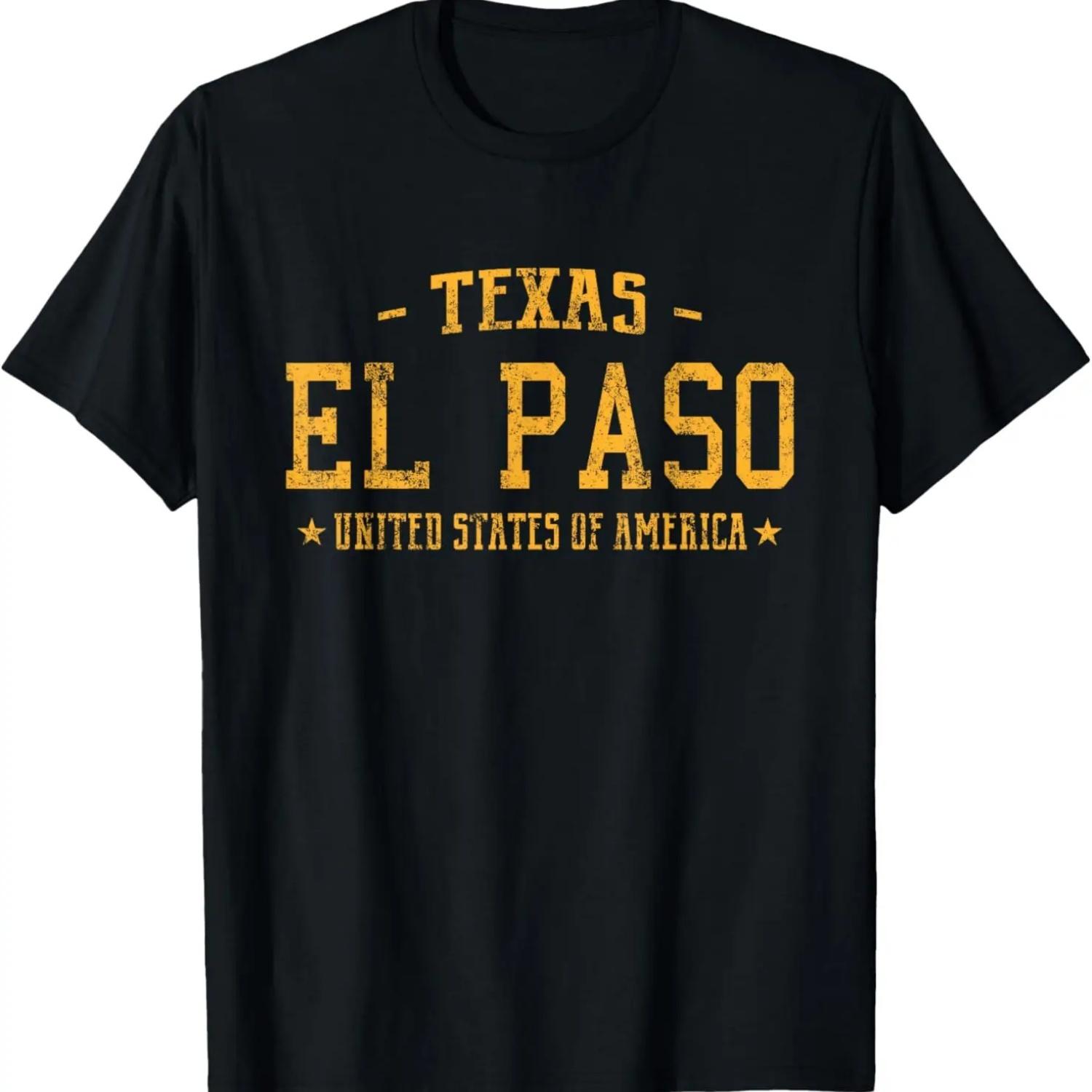 El Paso Texas T-Shirt Vintage Sports Design Shirt S