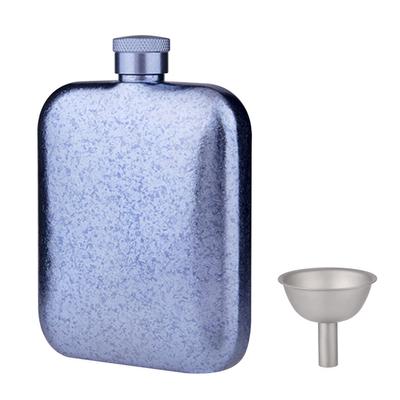 Titanium Flask with Funnel Ultra-Light Portable Wine Flask Health Selection Whiskey Flask for Men