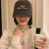 Letter Embroidery Baseball Caps Solid Color Duck Tongue Cap New Sunshade Cap  Women