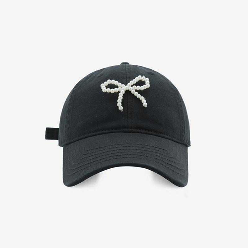 

Бейсболка женская нишевый дизайн популярная сладкая модная солнцезащитная кепка Black