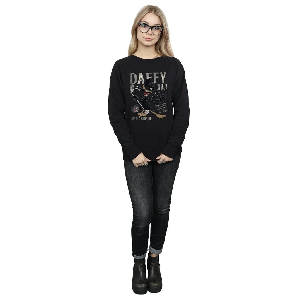 Looney Tunes Womens/Ladies Daffy Duck Concert Sweatshirt
