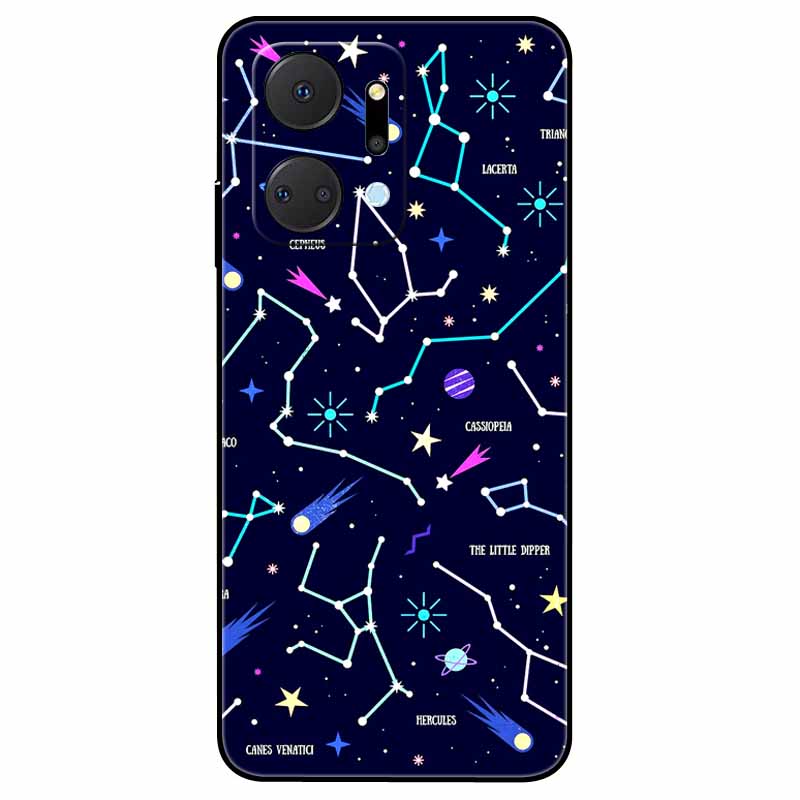 

For Honor X7a 5G Case X 7A Silicone Lovely TPU Soft Edge Back Cover for Huawei Honor X7a 6.75 Funda Para Black for HonorX7A Honor X7a