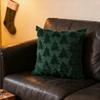 Christmas Pillow Covers Soft Plush Christmas Tree Throw Pillow Cover Winter 3D Soft Jacquard Cushion Cover 45x45CM Decorations