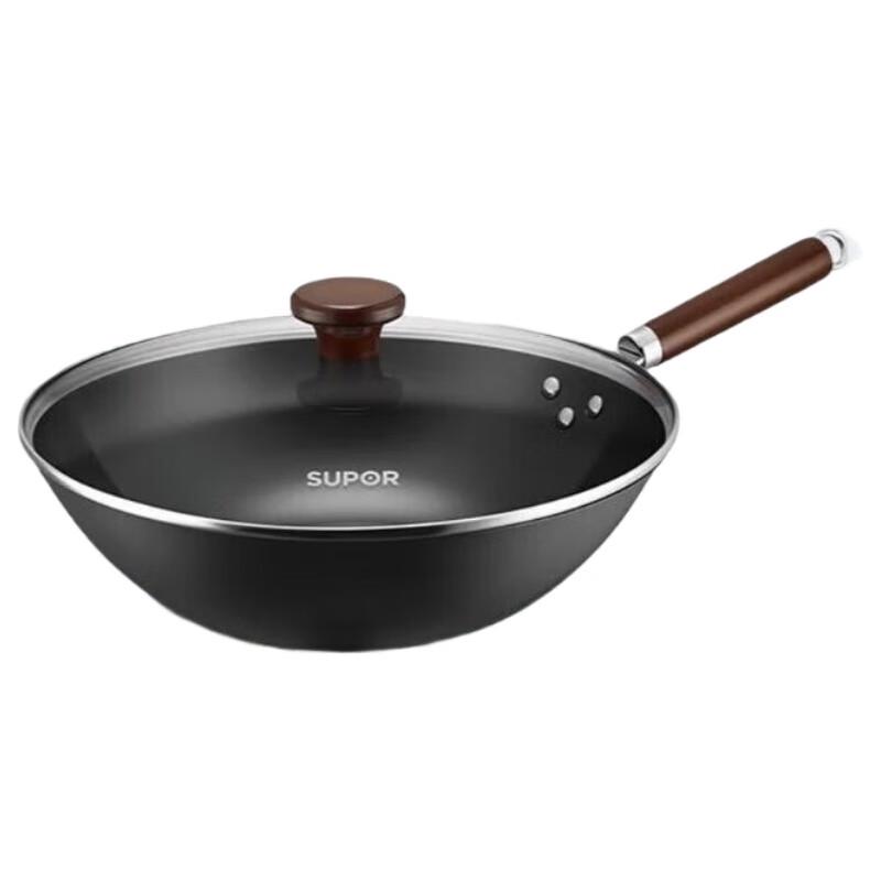 SUPOR 32cm Fine Iron Non-Stick Wok (VC32BH10)