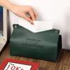 Tissue Case Leather  Napkin Holder Storage Container Car Tissue Box Solid color minimalist Home Living Room Decoration