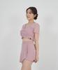 Foriz [Scarlet Skirt_Indie Pink] Swimsuit Resort Cover-Up Skirt