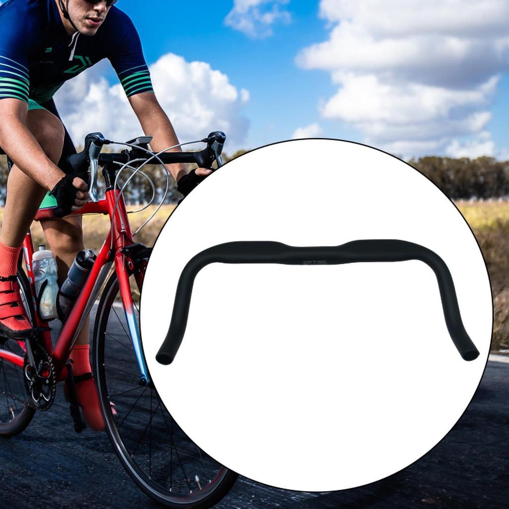 Road Bike Handlebar Comfortable Riding Cycling Accessories  for Long Distance Cycling Replace Parts Bent Bike Bullhorn Bar