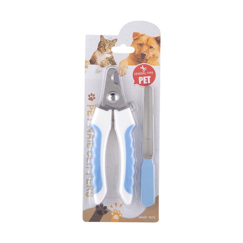 Professional Pet Grooming Tools Stainless Steel Nail Clippers File Included For Cats Dogs Blue