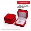 Roter Samt Schmuckschatulle Set: Ring, Anhänger, Armband, Halskette Aufbewahrungs- und Geschenkbox