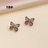 Butterfly Jewelry Multi-Colored Zircon Butterfly Necklace for Women Fashionable Clavicle Chain Pendant Necklace for Women