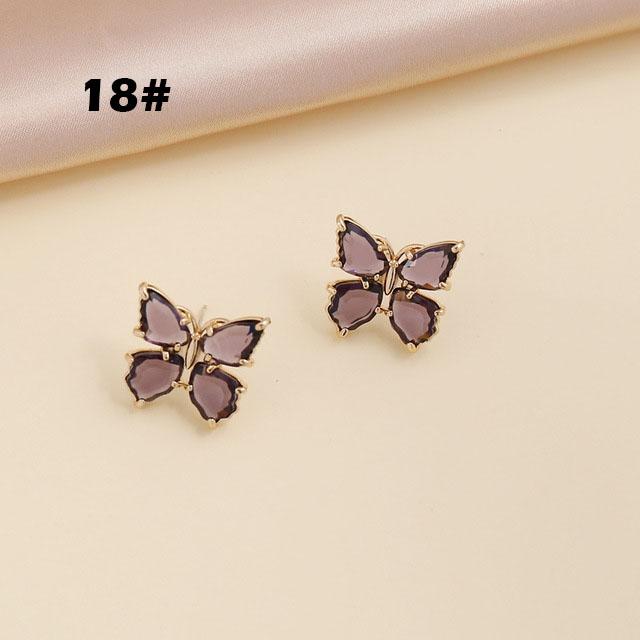 Butterfly Jewelry Multi-Colored Zircon Butterfly Necklace for Women Fashionable Clavicle Chain Pendant Necklace for Women