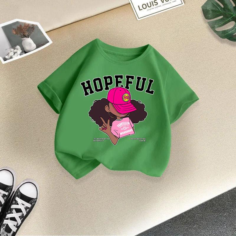 Children T-shirt Cartoon Girl Printed 2-13Y Kids Clothes 100% Cotton T-shirt Tops Tee2-13Y Boys Girls Baby Tee
