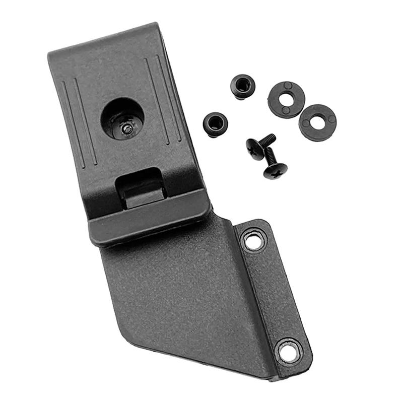 1 Set 360° Rotatable Universal KYDEX Knife Sheath Waist Clip Lightweight Wear Resistant Holder for Outdoor EDC Use