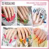 ROSALIND 150 Farben Mini-Nagelgellack Soak Off UV-Gel-Nagellack Langlebiger Basis-Gel-Nagellack Temperatur Cat Eye Glitzer-Nagelgel-Kleber