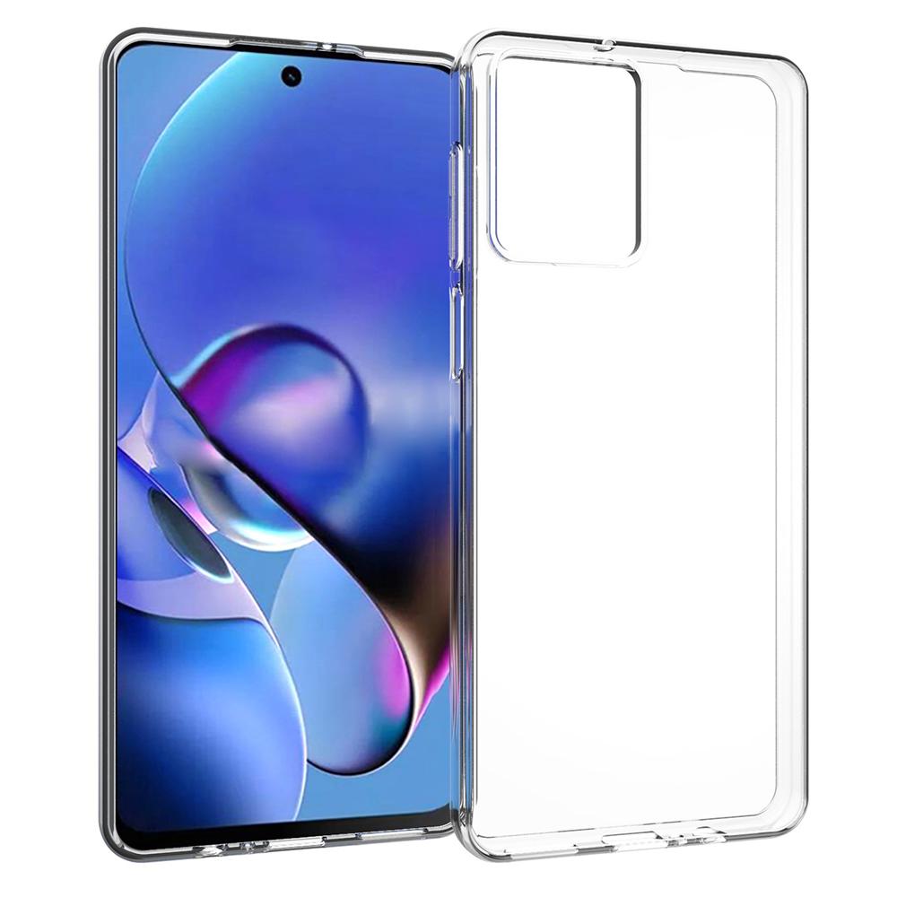 For Motorola Moto G54 5G Phone Case Super Thin Transparent TPU Smartphone Cover (Big Rear Lens Hole)